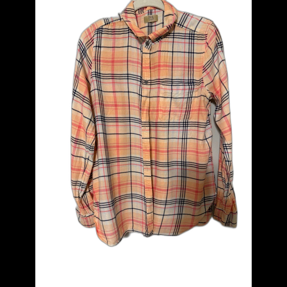 TRUE CRAFT Plaid Button Down Shirt